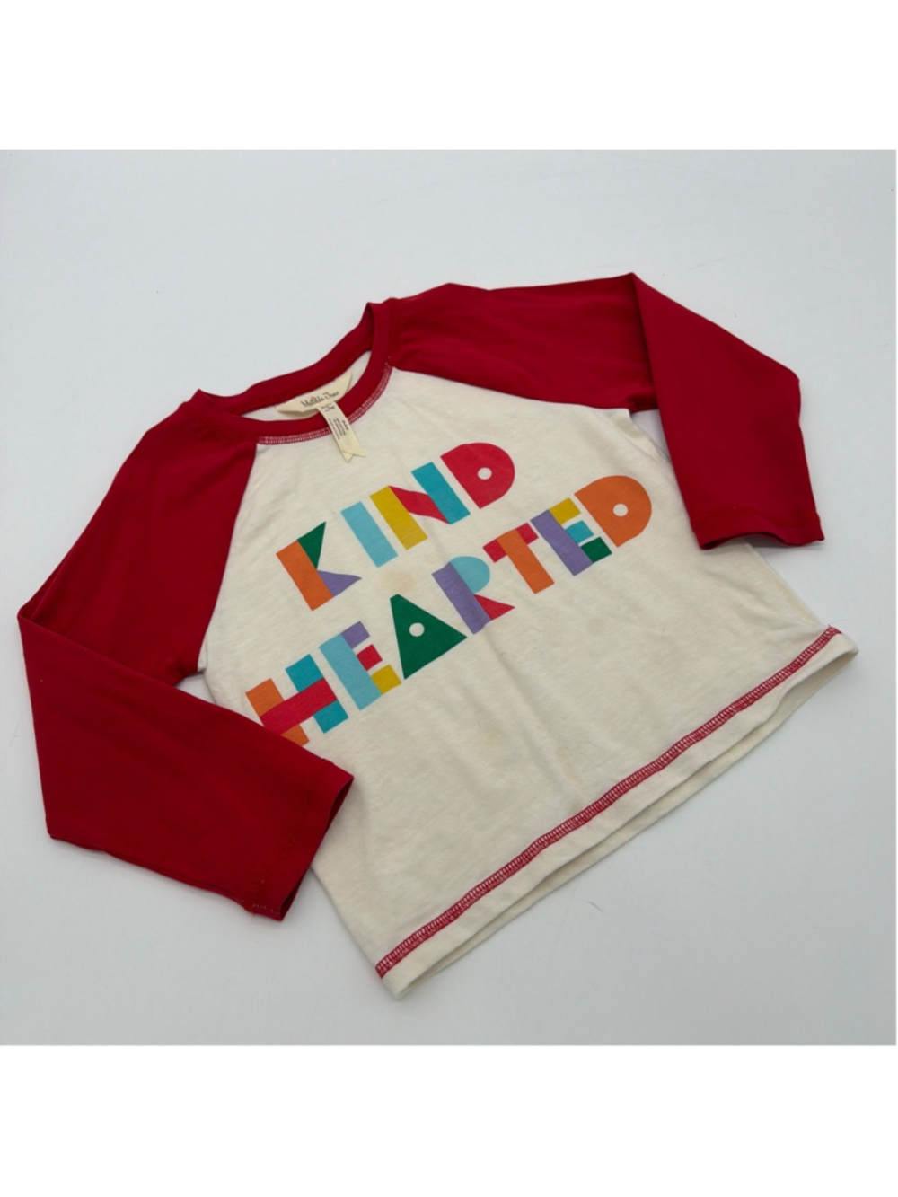 Girls Matilda Jane Long Sleeve Tee 2T Red White Kind Hearted